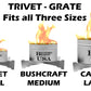 Branded Boards Portable Campfire Trivet Grate 2-PACKS & 4-PACKS | 100% Made in USA