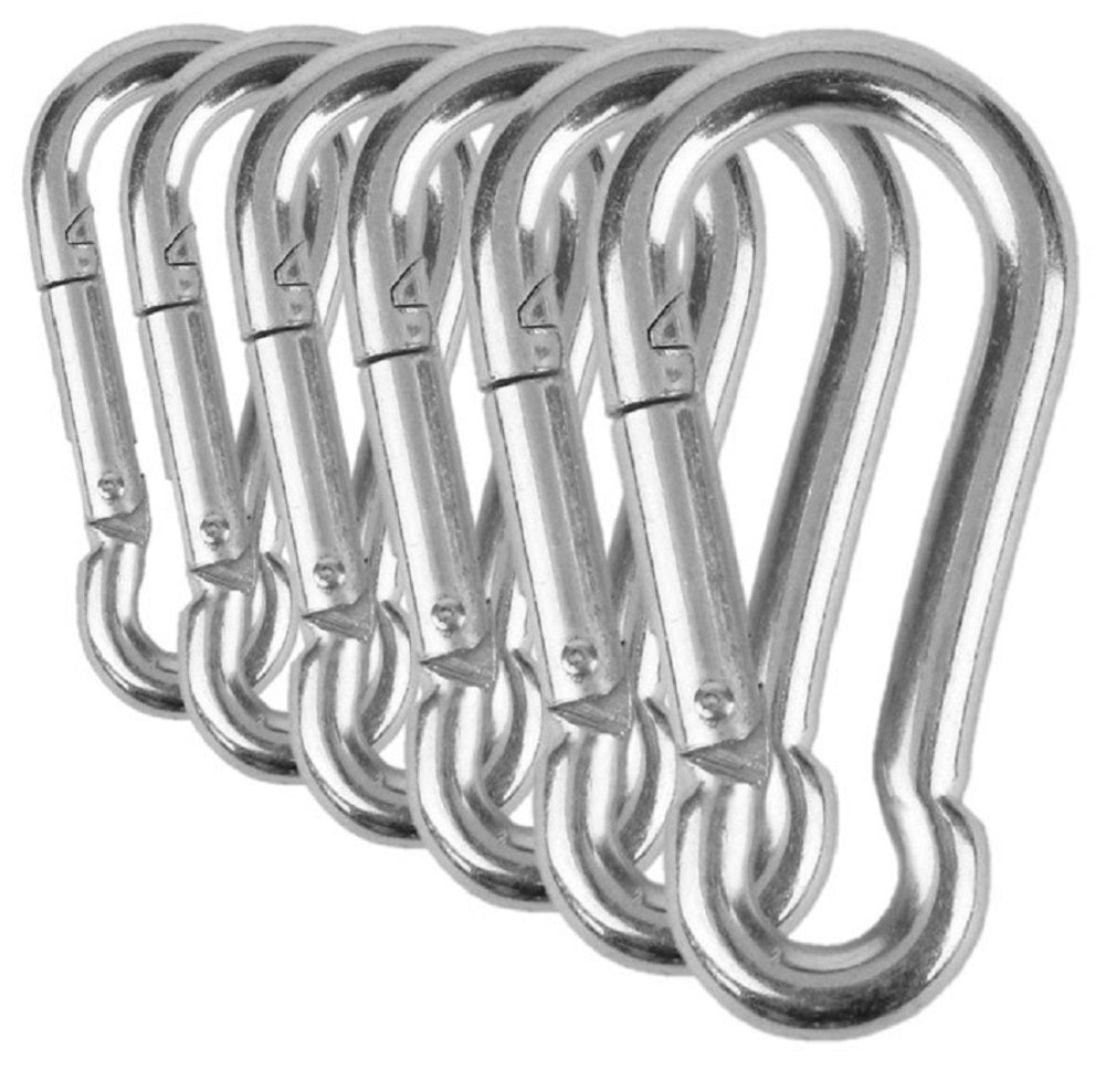 Heavy Duty 2 & 2.8 Stainless Steel Carabiner Spring Snap Clip Link H