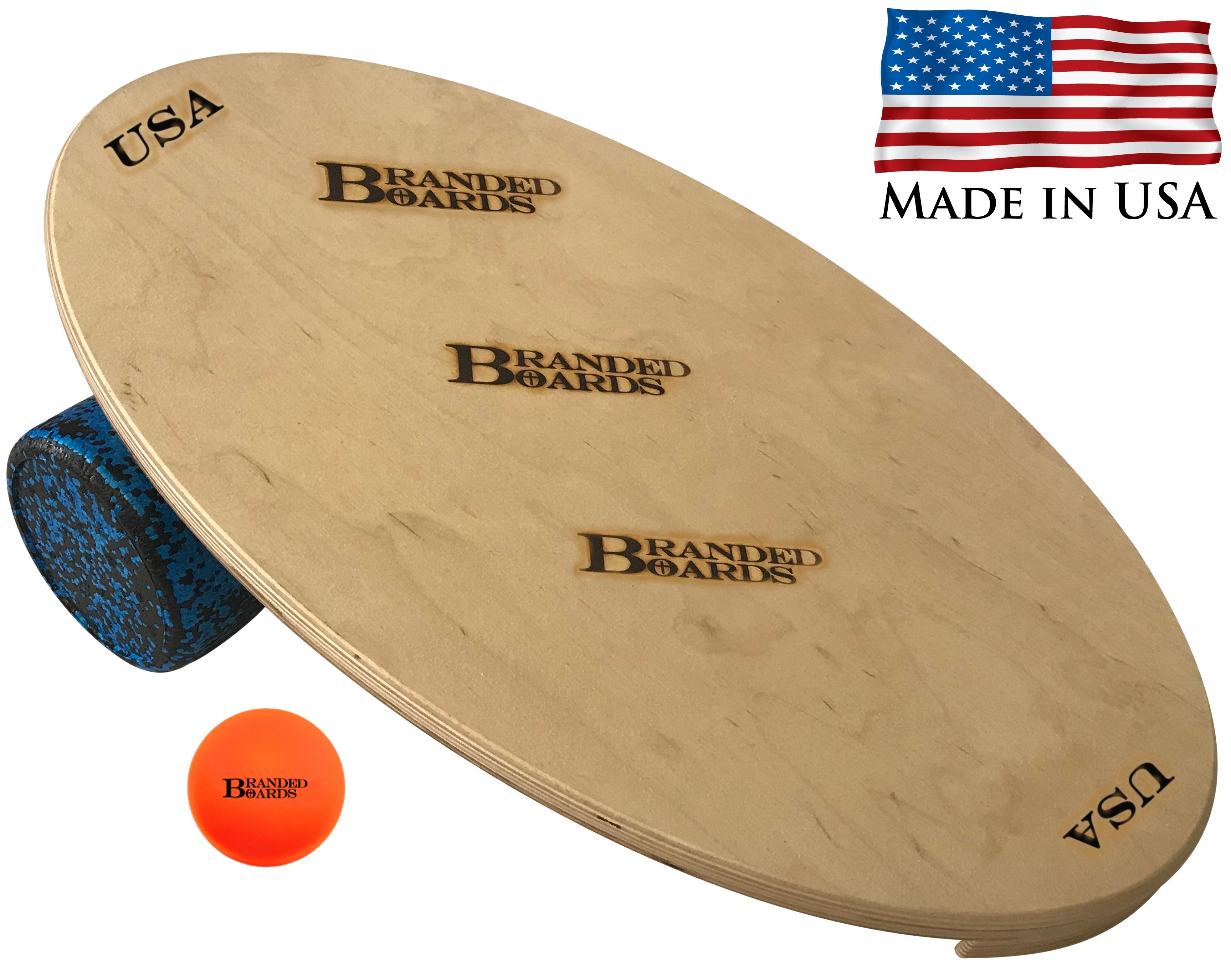 Branded Boards Surf Style Balance Board Made in USA EZAIZAI