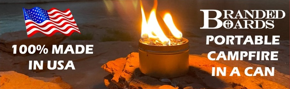 Load video: Branded Boards Portable Campfire Bonfires