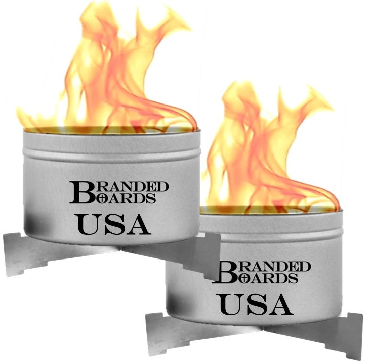 Branded Boards Portable Campfire & Trivet-Stove 2-PACKS | 100% Made in USA