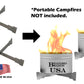 Branded Boards Portable Campfire Trivet & Stove 2-PACKS & 4-PACKS | 100% Made in USA