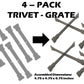 Branded Boards Portable Campfire Trivet & Stove 2-PACKS & 4-PACKS | 100% Made in USA