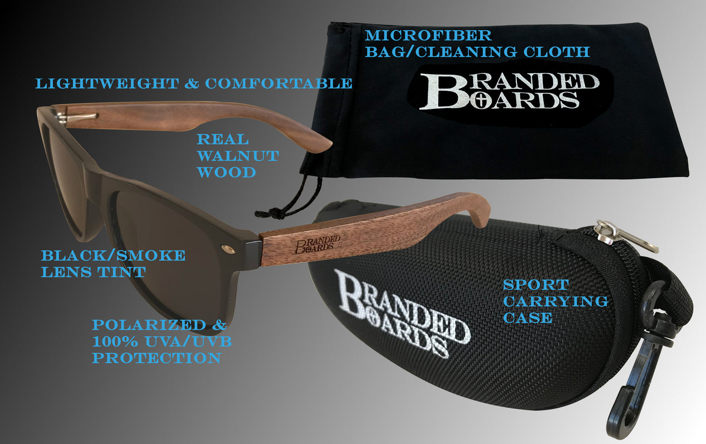 Real Wooden Sunglasses for Women and Men 100% UVA/UVB Polarized