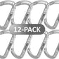 Heavy Duty 3.2" Aluminum Carabiner Wire Gate Spring Snap Clip Link Hooks