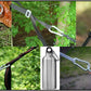 Heavy Duty 2" & 2.8" Bushcraft Zinc-Galvanized Steel Carabiner Spring Snap Clip Link Hooks